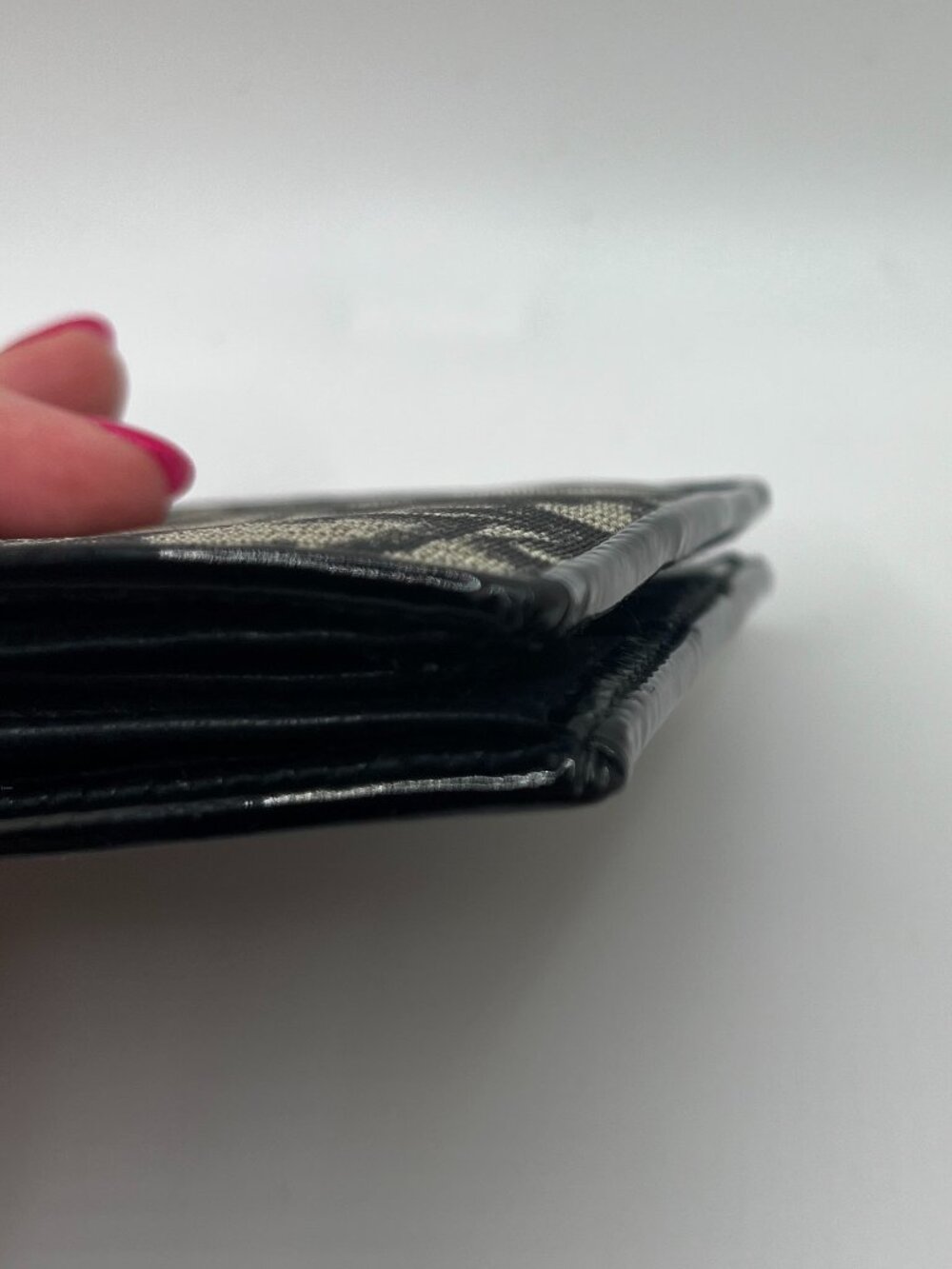 Christian Dior Black & Tan Oblique Jacquard Bifold Wallet - Picture 7 of 13